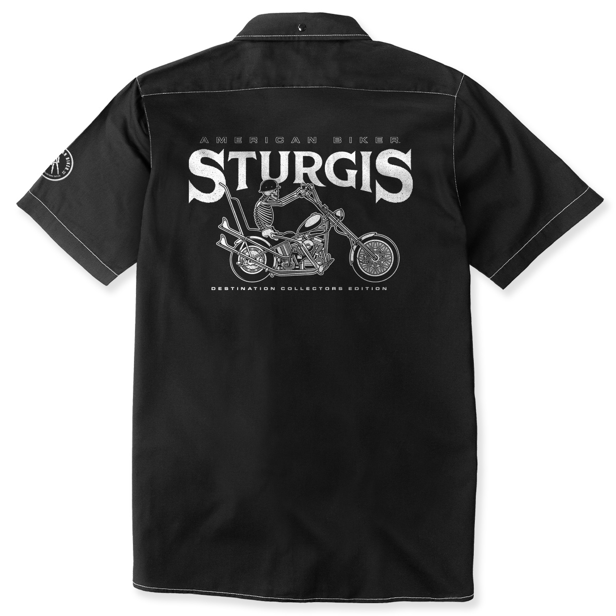 Men's Destination Sturgis Contrast Stitch Shop Shirt