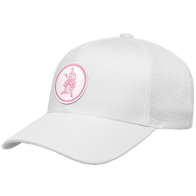 Golfer Sam Woven Emblem Flexfit® Mesh Snapback Cap