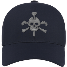 Mr Tee Shield Puff Embroidered FLEXFIT® NAVY SNAPBACK PERFORATED CAP