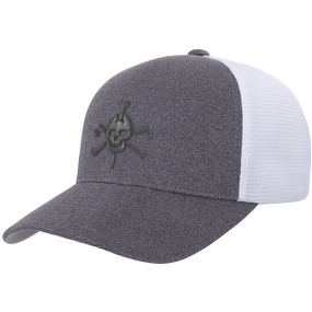 Mr Tee Puff Embroidered Flexfit® 5-Panel Mesh-Back Cap
