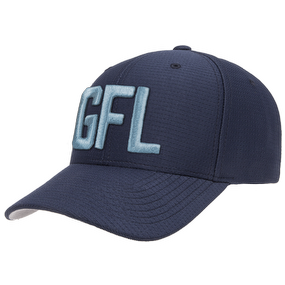 GFL Puff Embroidered Flexfit® Navy Cool & Dry Pin-Dot Cap