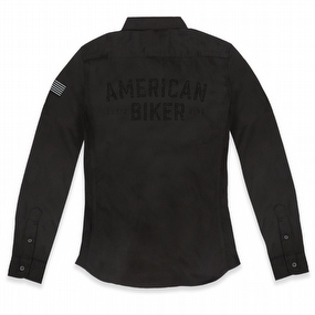 Women's Rhinestone Let's Ride Vintage Long Sleeve Fashion Shirt