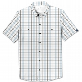 Men's Plaid Short Sleeve Fishing Shirt