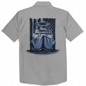 Men's USA Boat Performance Fishing Shirt