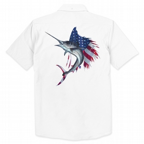 Men's USA Sailfish Performance Fishing Shirt