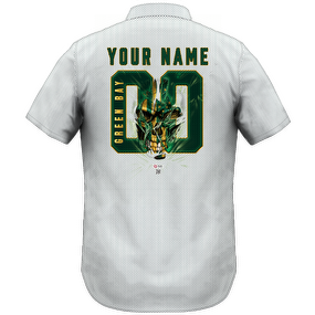 CUSTOM Men's Mesh Print Green Bay Lightweight Shirt