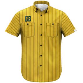 CUSTOM Men's Pinstripe Green Bay Lightweight Shirt