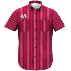 CUSTOM Men's Pinstripe Wisconsin Lightweight Shirt