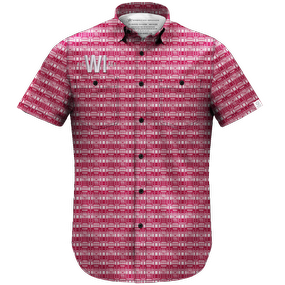 CUSTOM Men's Wisconsin Plaid  Lightweight Shirt