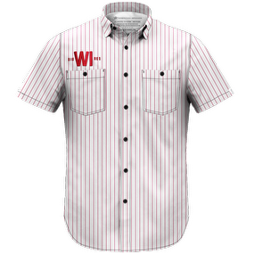 CUSTOM Men's Pinstripe Wisconsin Lightweight Shirt