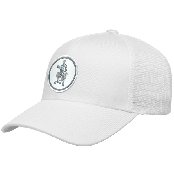 Golfer Sam Woven Emblem Flexfit® Mesh Snapback Cap