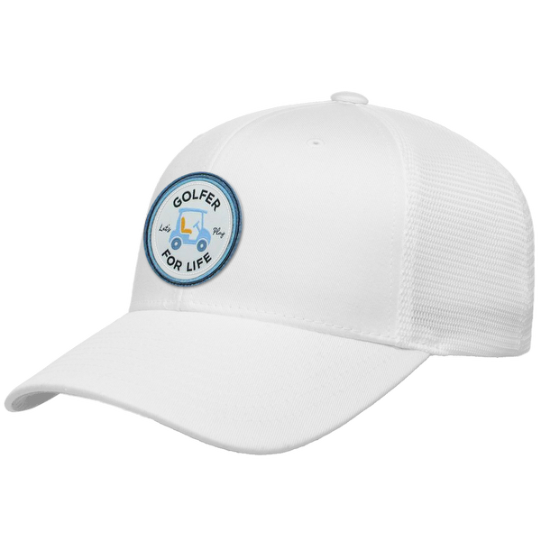 GFL Golf Cart Woven Emblem Flexfit® Mesh Snapback Cap