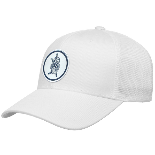 Golfer Sam Woven Emblem Flexfit® Mesh Snapback Cap