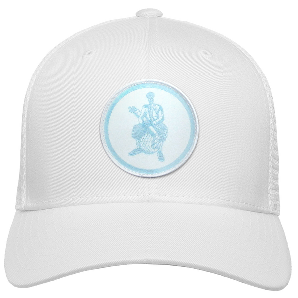 Golfer Sam Woven Emblem Flexfit® Mesh Snapback Cap