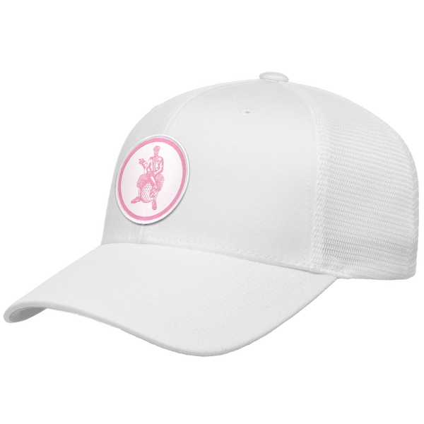 Golfer Sam Woven Emblem Flexfit® Mesh Snapback Cap