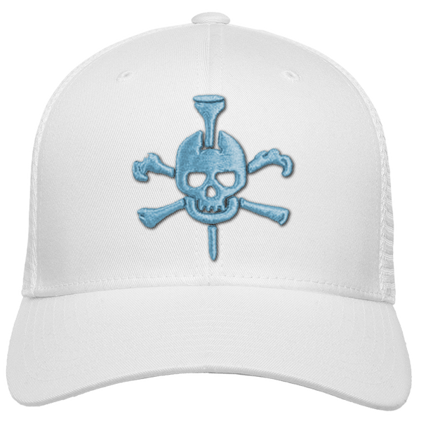 Mr Tee Puff Embroidered Flexfit® Mesh Snapback Cap