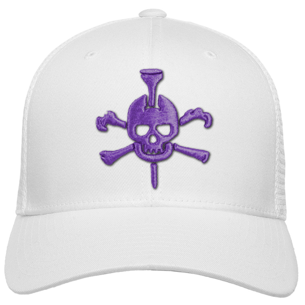 Mr Tee Puff Embroidered Flexfit® Mesh Snapback Cap