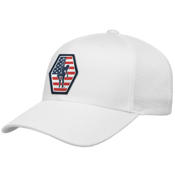 Tee Girl Woven Emblem Flexfit® Mesh Snapback Cap