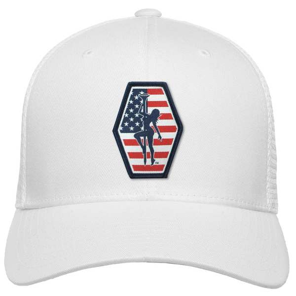 Tee Girl Woven Emblem Flexfit® Mesh Snapback Cap