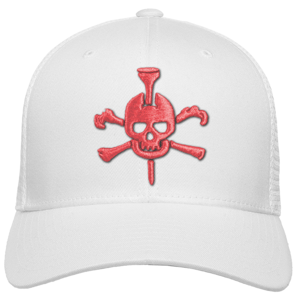 Mr Tee Puff Embroidered Flexfit® Mesh Snapback Cap