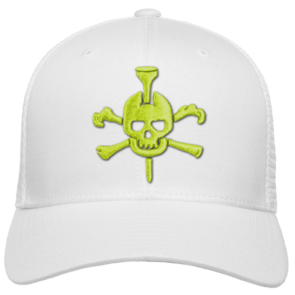 Mr Tee Puff Embroidered Flexfit® Mesh Snapback Cap