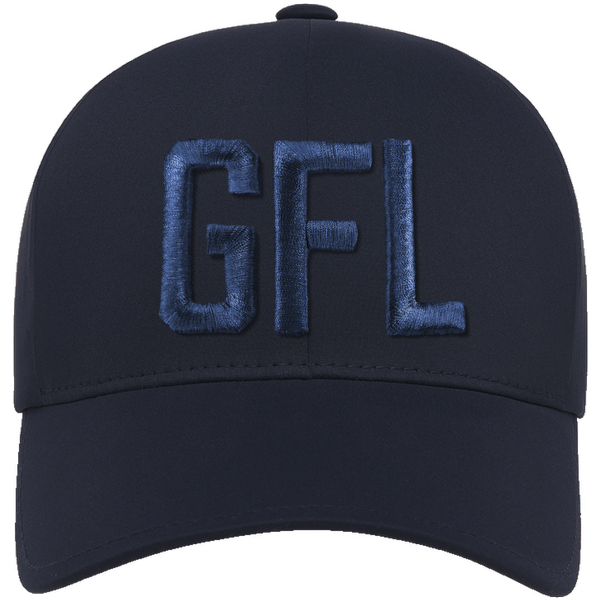 GFL Puff Embroidered Flexfit® Navy Cool & Dry Pin-Dot Cap