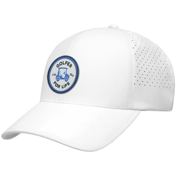 Golf Carts Woven Emblem Flexfit® Snapback Perforated Cap