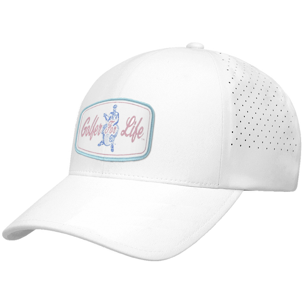 Golfer Sam Woven Emblem Flexfit® Snapback Perforated Cap