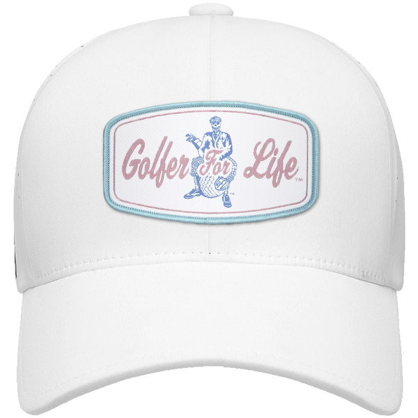 Golfer Sam Woven Emblem Flexfit® Snapback Perforated Cap