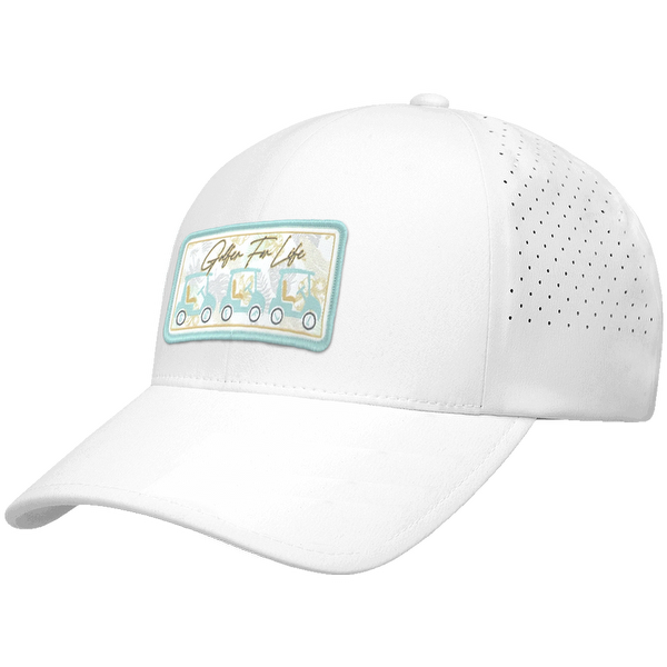 Golf Carts Woven Emblem Flexfit® Snapback Perforated Cap