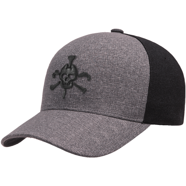 Mr Tee Puff Embroidered Flexfit® 2-Toned Grey Cap