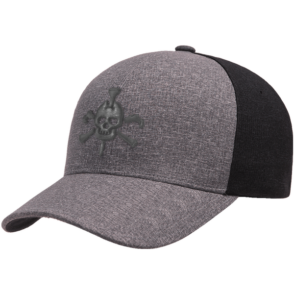 Mr Tee Puff Embroidered Flexfit® 2-Toned Grey Cap