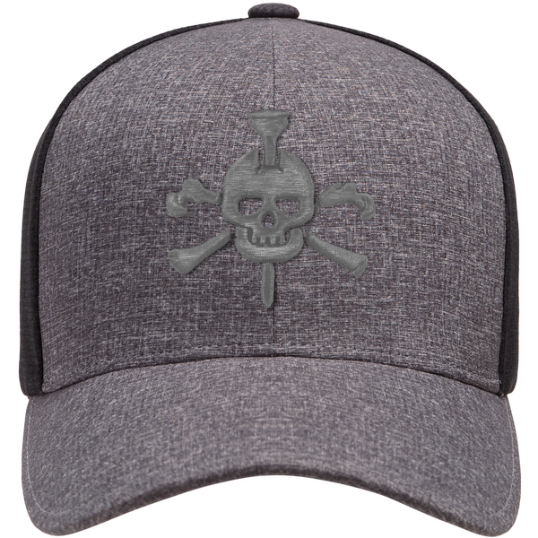 Mr Tee Puff Embroidered Flexfit® 2-Toned Grey Cap