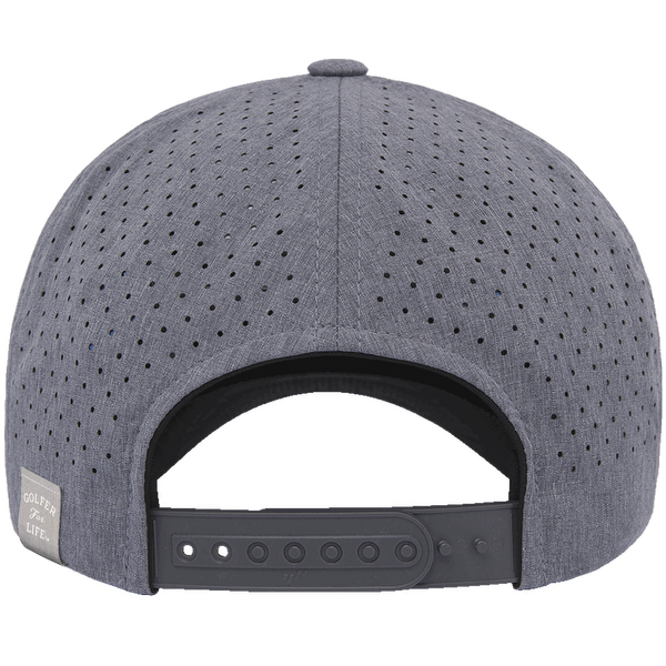 GFL Shield Puff Embroidered Grey 5 Panel Snapback Perforated Cap