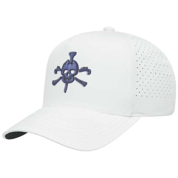 Mr Tee Puff Embroidered 5 Panel Snapback Perforated Cap