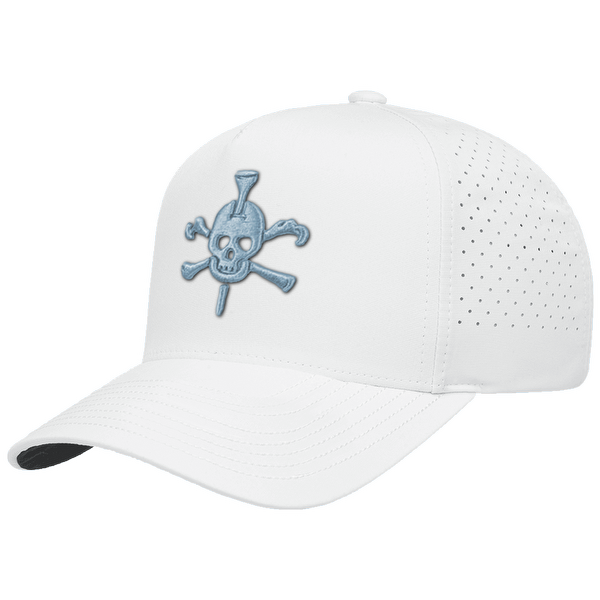 Mr Tee Puff Embroidered 5 Panel Snapback Perforated Cap