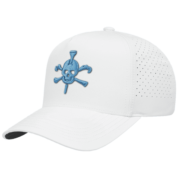 Mr Tee Puff Embroidered 5 Panel Snapback Perforated Cap