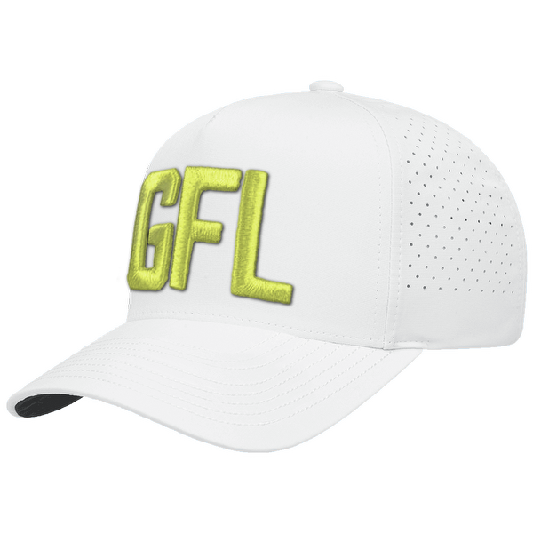 GFL Puff Embroidered 5 Panel Snapback Perforated Cap