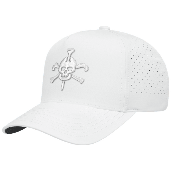 Mr Tee Puff Embroidered 5 Panel Snapback Perforated Cap