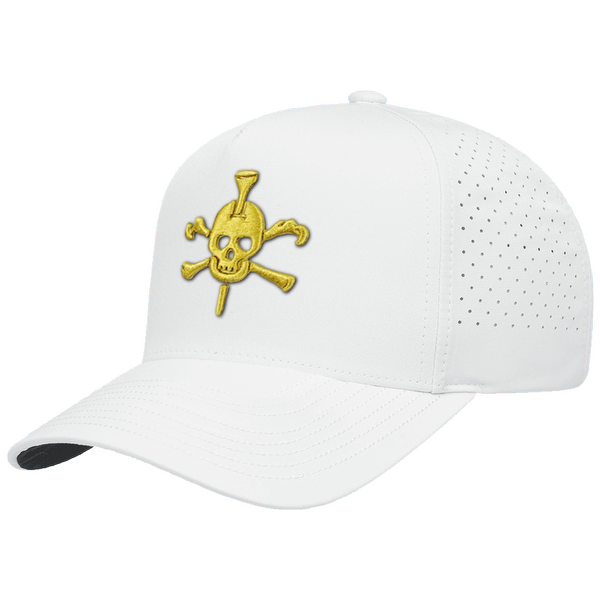 Mr Tee Puff Embroidered 5 Panel Snapback Perforated Cap