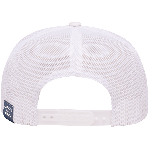 GFL Puff Embroidered Flat Brim Rope Snapback Cap