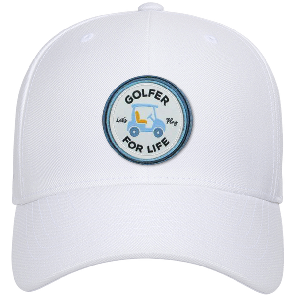 Golf Carts Woven Emblem Flexfit® Snapback Cap