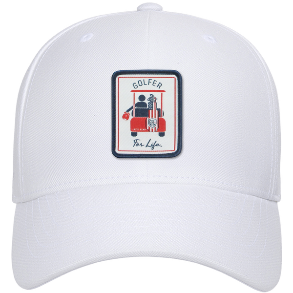 Golf Carts Woven Emblem Flexfit® Snapback Cap