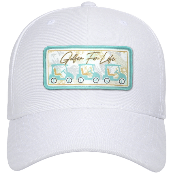 Golf Carts Woven Emblem Flexfit® Snapback Cap