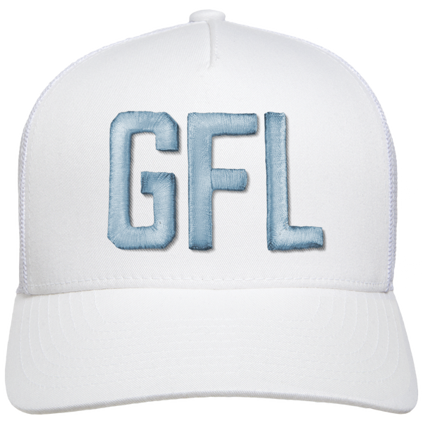 GFL Puff Embroidered 5-Panel Mesh Snapback Cap