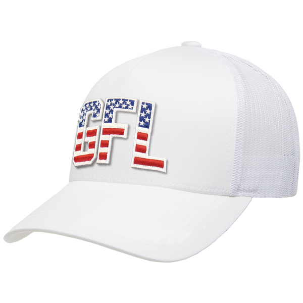 GFL Puff Embroidered 5-Panel Mesh Snapback Cap