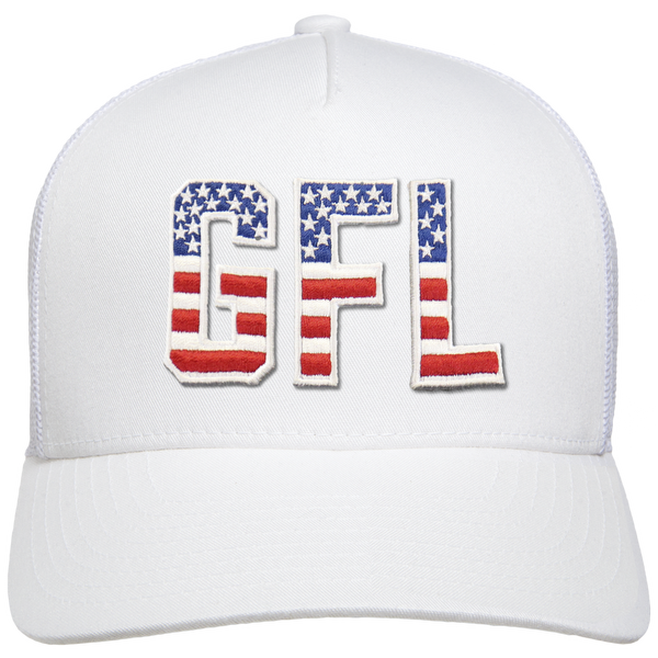 GFL Puff Embroidered 5-Panel Mesh Snapback Cap