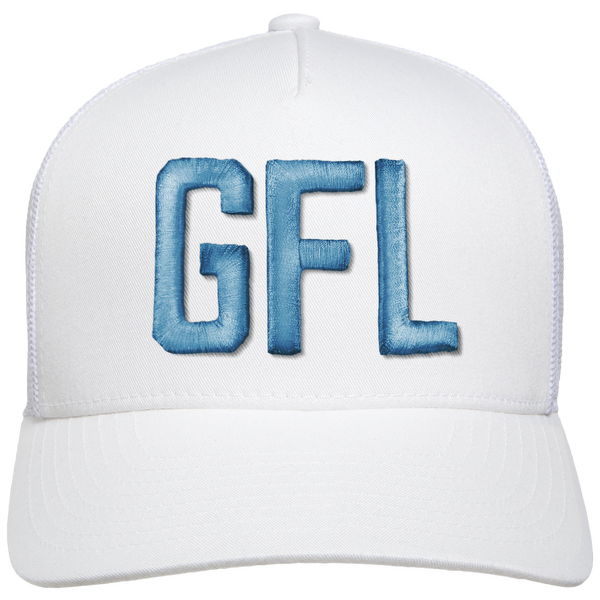 GFL Puff Embroidered 5-Panel Mesh Snapback Cap