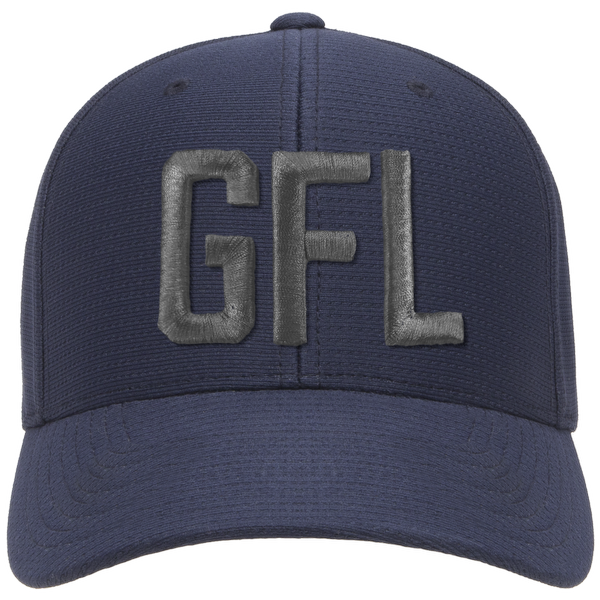 GFL Puff Embroidered Flexfit® Navy Cool & Dry Pin-Dot Cap