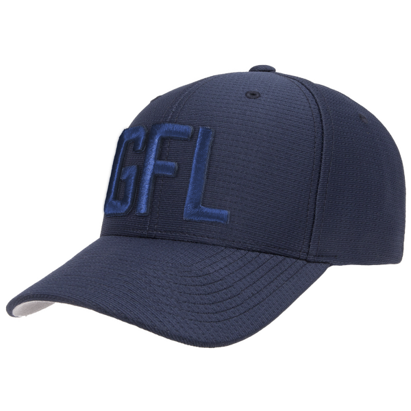 GFL Puff Embroidered Flexfit® Navy Cool & Dry Pin-Dot Cap